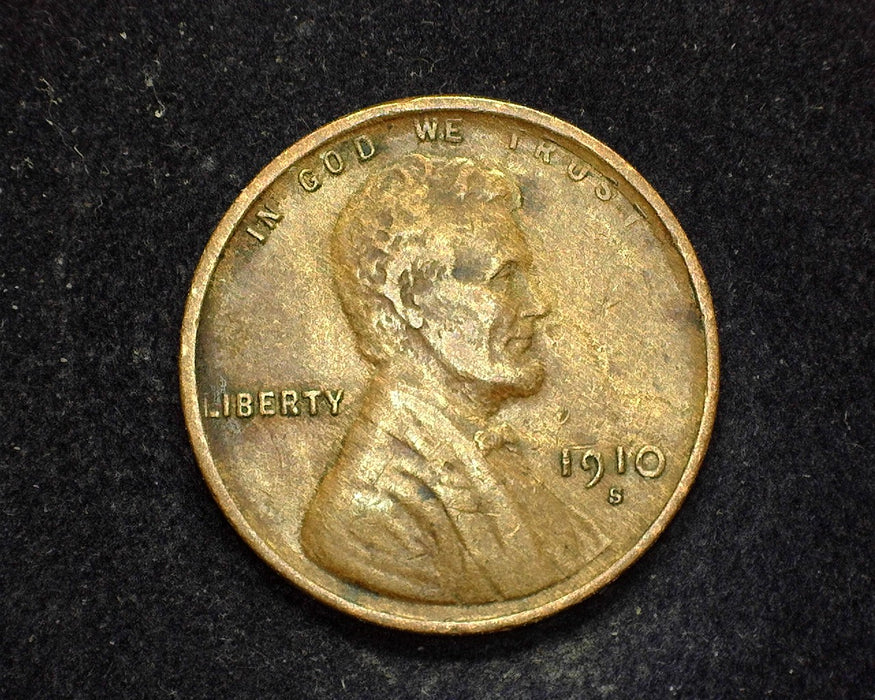 1910 S Lincoln Wheat Penny/Cent VF/XF - US Coin