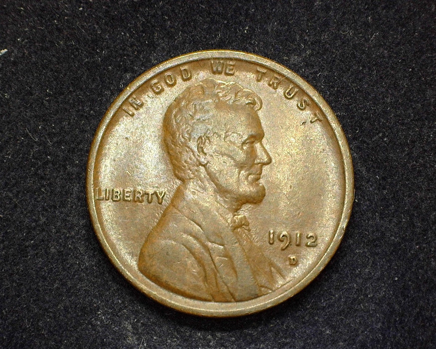 1912 D Lincoln Wheat Penny/Cent XF - US Coin