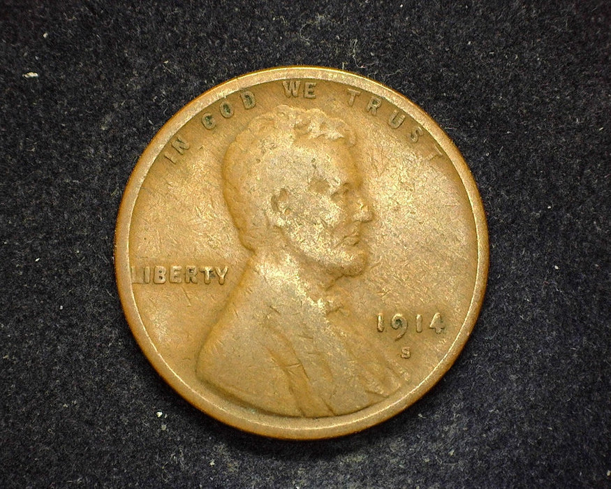 1914 S Lincoln Wheat Penny/Cent G/VG - US Coin