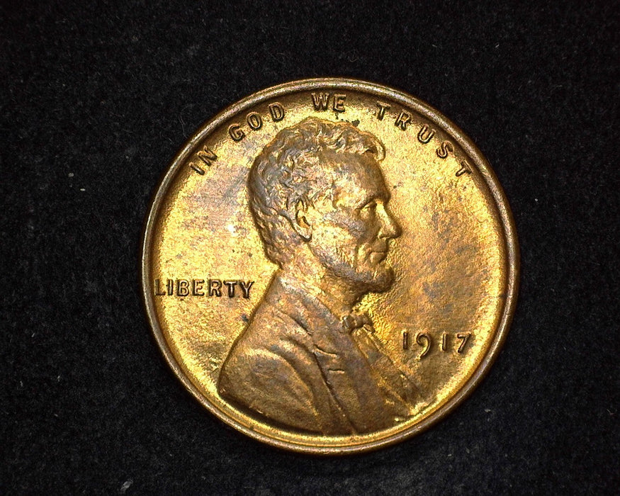 1917 Lincoln Wheat Penny/Cent BU MS64 Red - US Coin