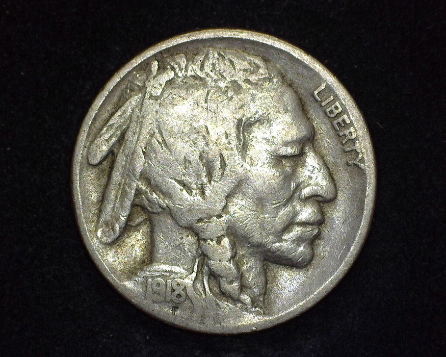 1918 S Buffalo Nickel F - US Coin