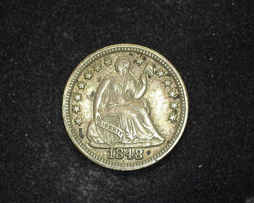 1848 Liberty Seated Half Dime XF - US Coin