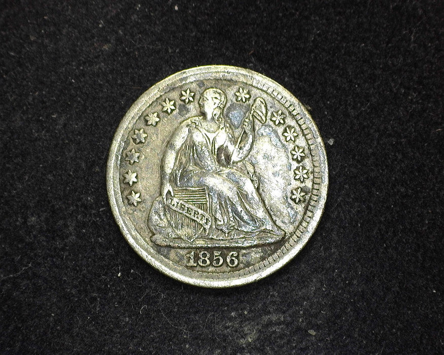 1856 Liberty Seated Half Dime VF - US Coin