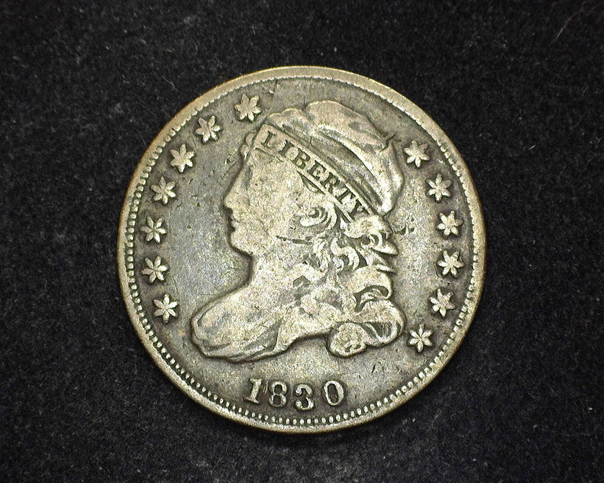 1830 Capped Bust Dime F - US Coin