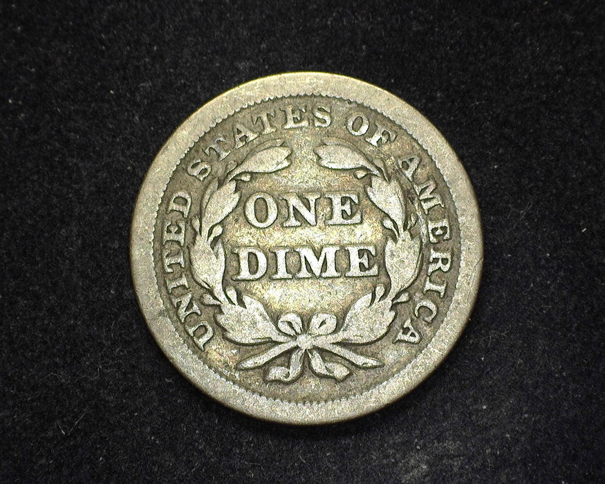 1845 Liberty Seated Dime F - US Coin