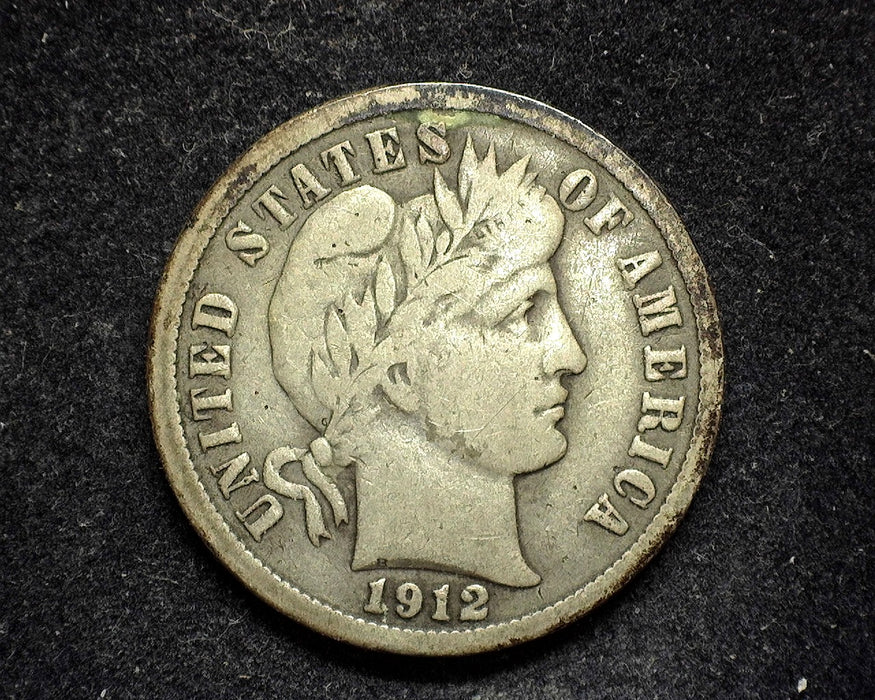 1912 Barber Dime F - US Coin