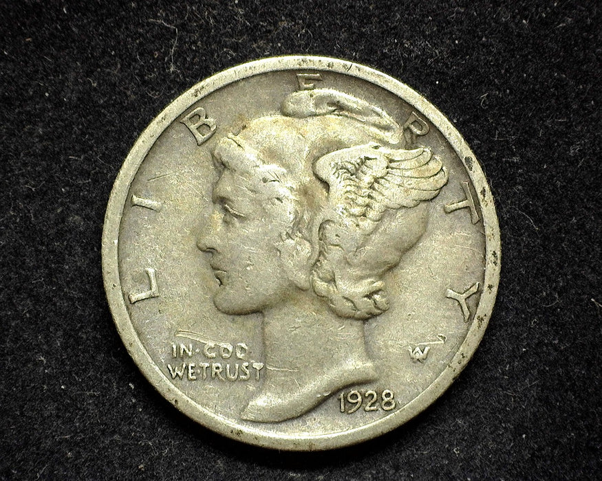 1928 D Mercury Dime VG/F - US Coin