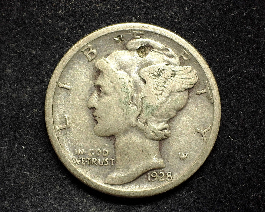 1928 D Mercury Dime F - US Coin