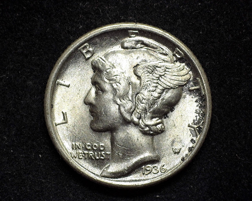 1936 Mercury Dime BU - US Coin