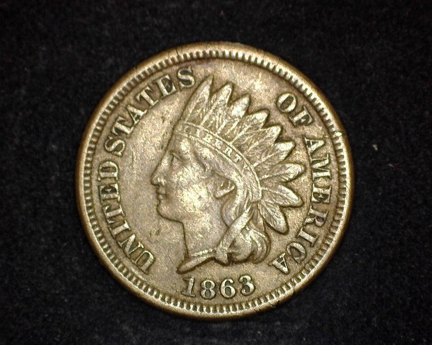 1863 Indian Head Penny/Cent F/VF - US Coin