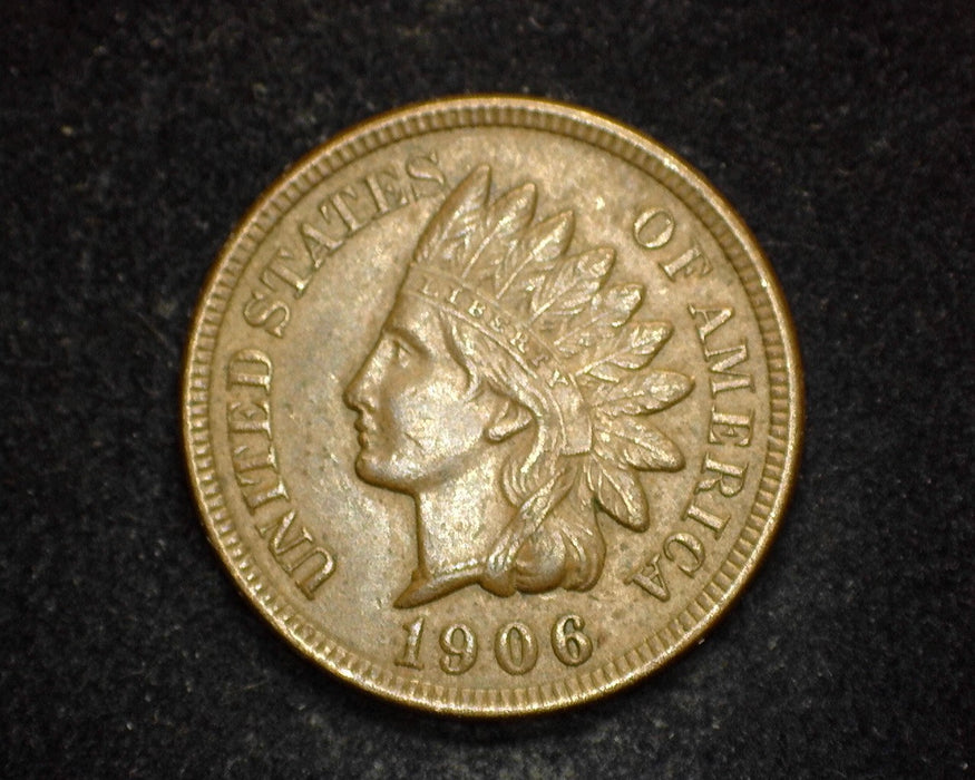 1906 Indian Head Penny/Cent AU - US Coin
