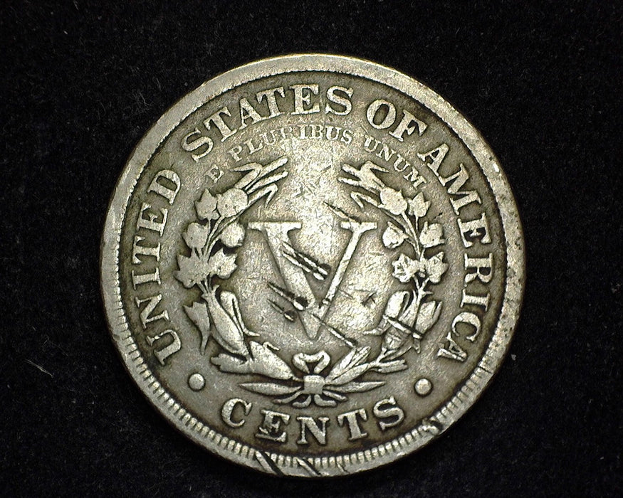 1883 Liberty Head Nickel F With Cents Digs reverse - US Coin