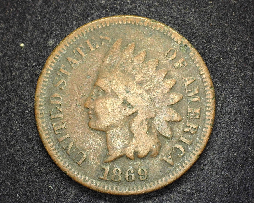 1869 Indian Head Penny/Cent G/VG - US Coin