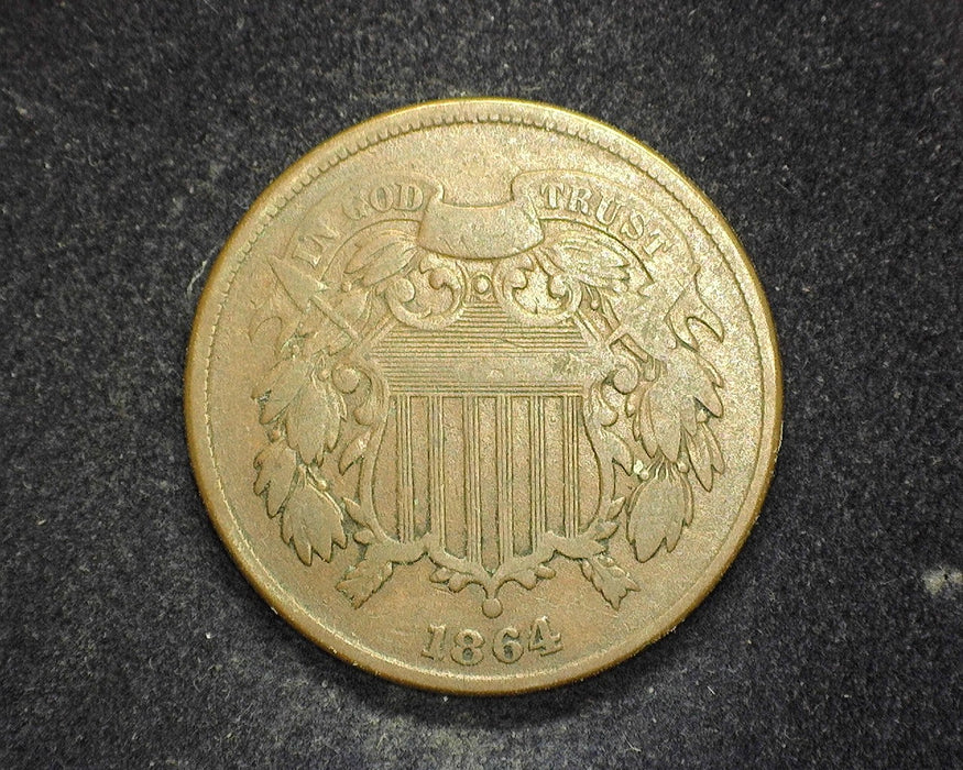1864 Two Cent Piece VG/F - US Coin