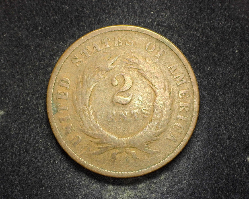 1867 Two Cent Piece VG - US Coin