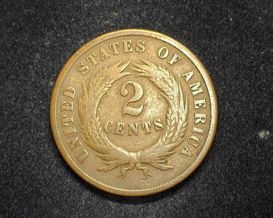 1869 Two Cent Piece F - US Coin