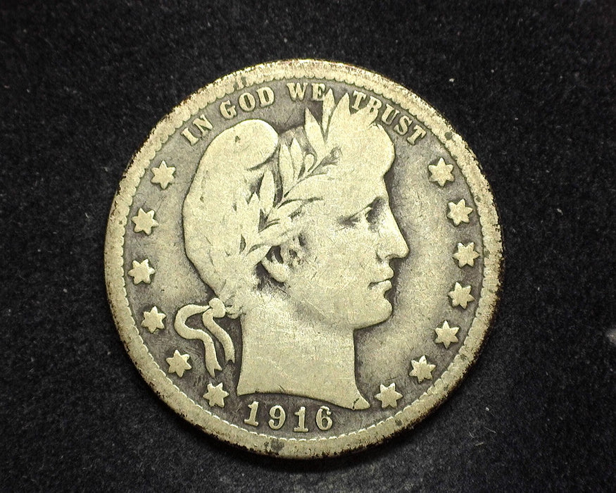 1916 D Barber Quarter VG - US Coin