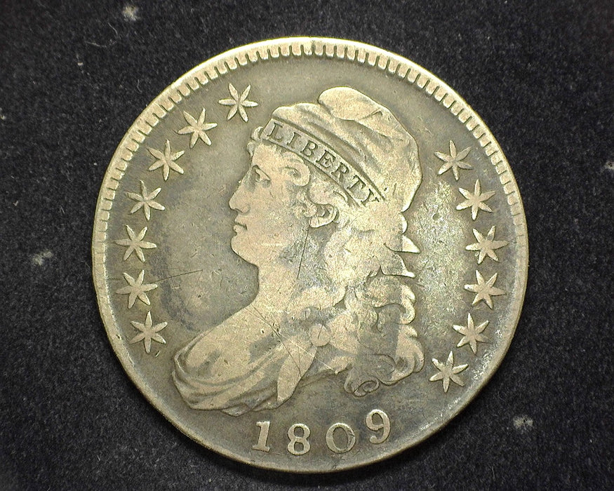 1809 Capped Bust Half Dollar F - US Coin