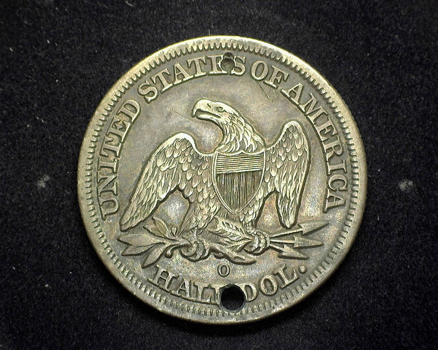 1856 O Seated Liberty Half Dollar XF Hole - US Coin