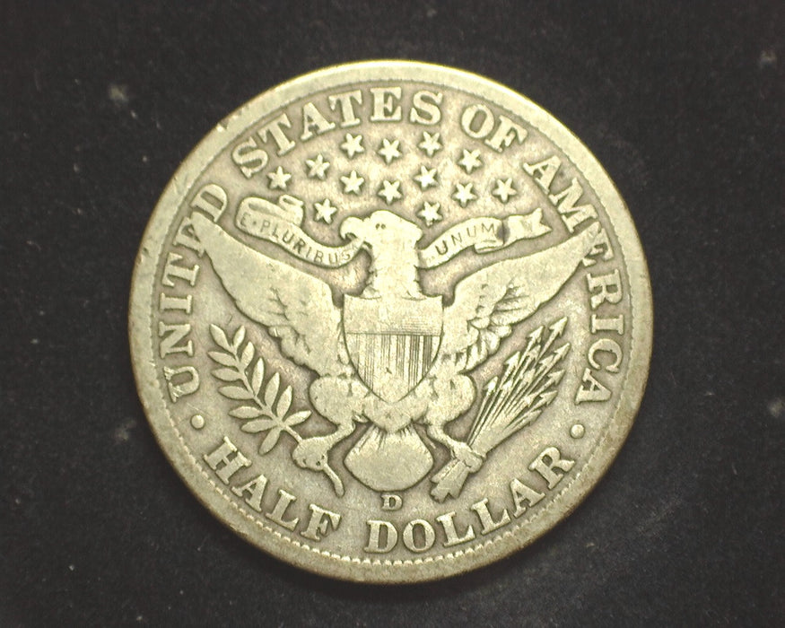 1907 D Barber Half Dollar VG - US Coin