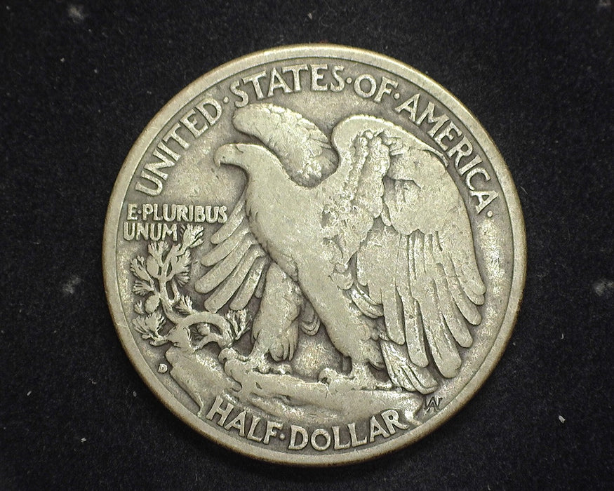 1938 D Liberty Walking Half Dollar F/VF - US Coin