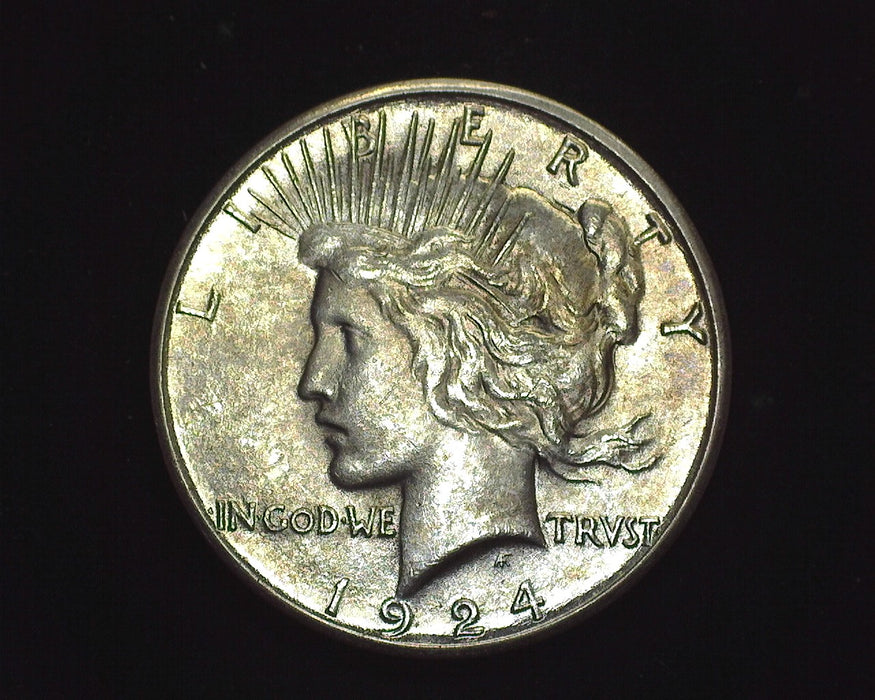 1924 S Peace Dollar UNC MS60+ - US Coin