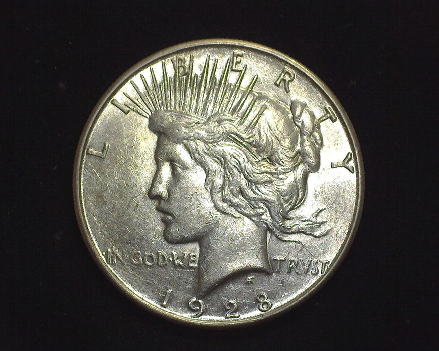 1928 S Peace Dollar AU MS50 - US Coin
