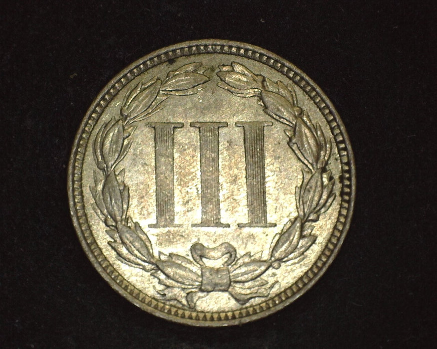 1873 Closed 3 Three Cent Nickel XF/AU - US Coin