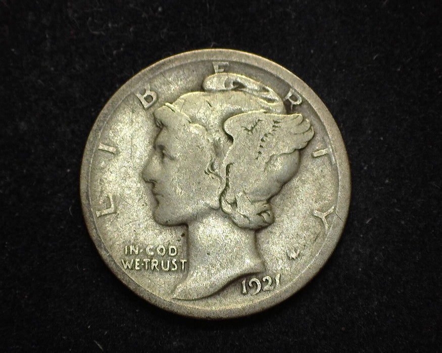 1921 Mercury Dime G/VG - US Coin