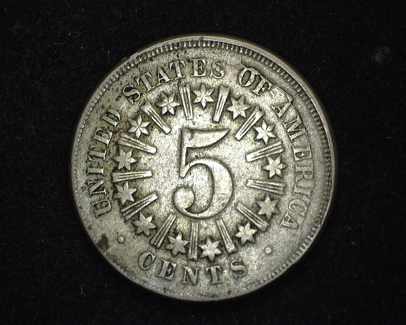 1866 Rays Shield Nickel F/VF - US Coin