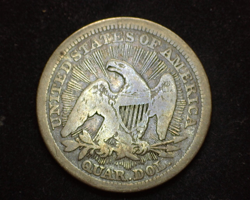 1853 Arrows & Rays Liberty Seated Quarter VG - US Coin