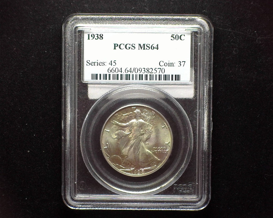 1938 Walking Liberty Half Dollar PCGS MS64 - US Coin