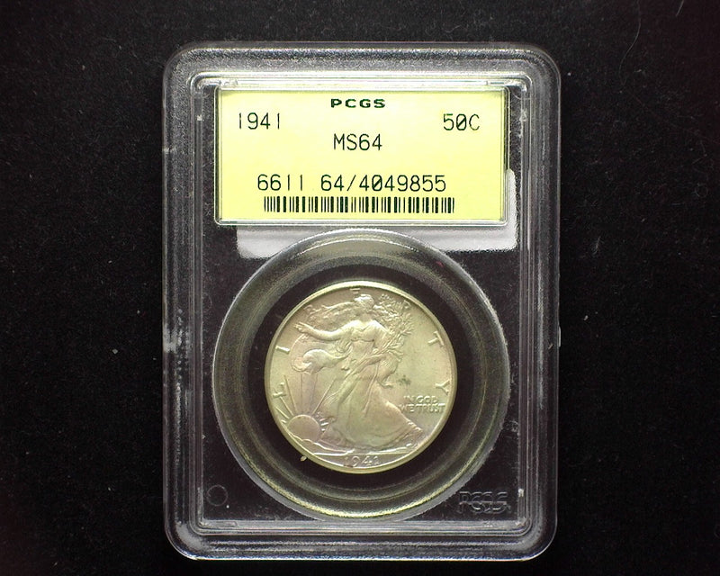 1941 Walking Liberty Half Dollar PCGS MS64 - US Coin