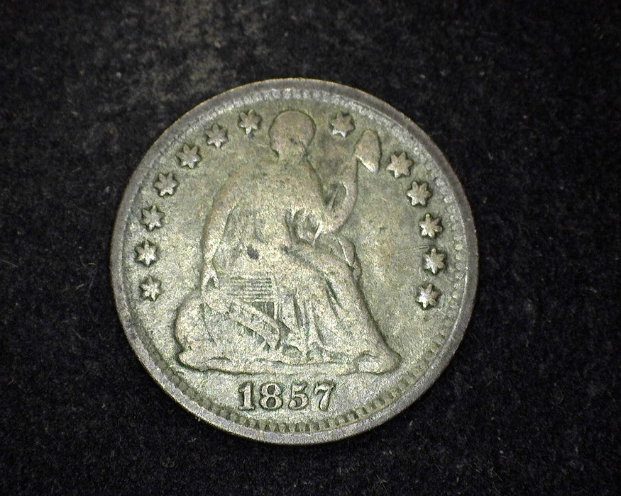 1857 Liberty Seated Half Dime VG - US Coin