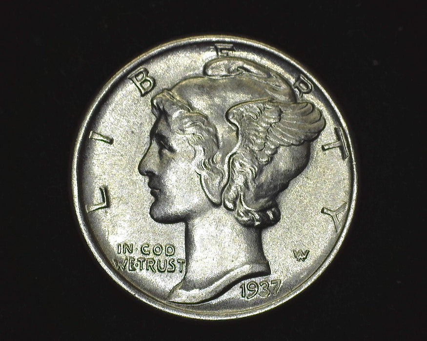 1937 Mercury Dime BU MS64 FSB - US Coin