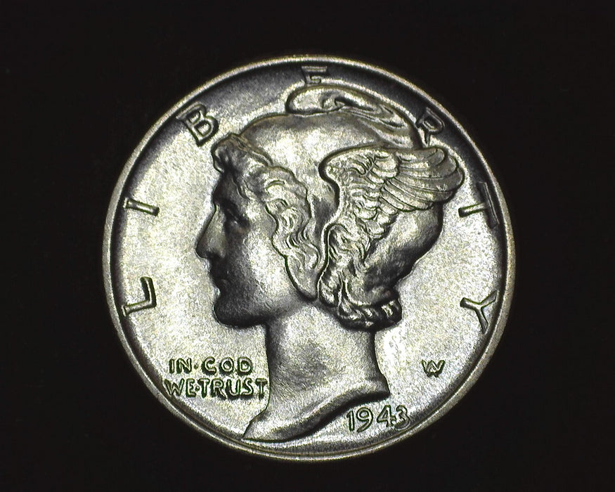 1943 Mercury Dime BU Gem! FSB - US Coin