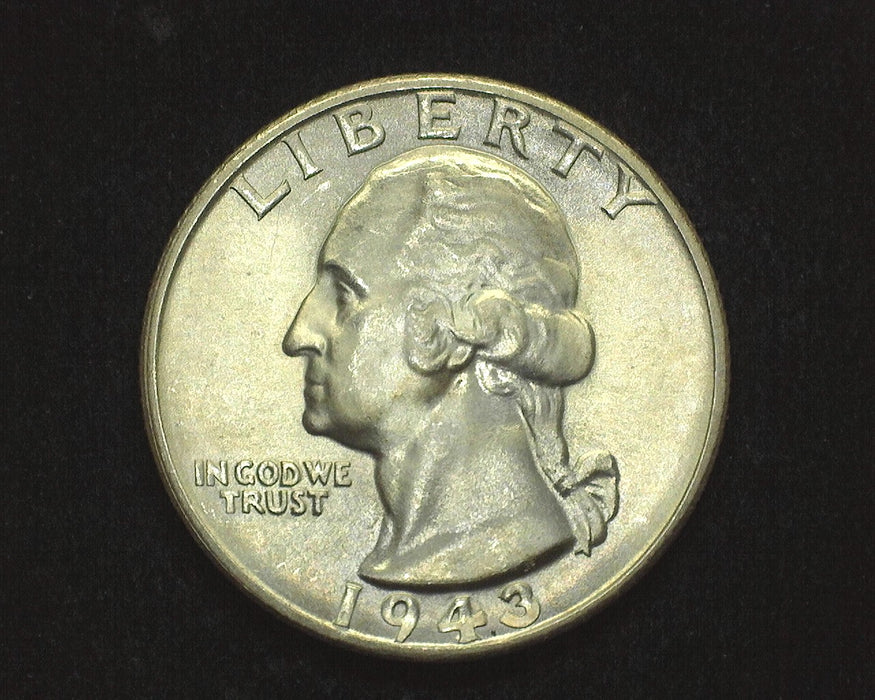 1943 S Washington Quarter BU MS65 - US Coin