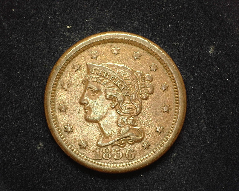 1856 Matron Head Large Cent XF Upright 5 - US Coin