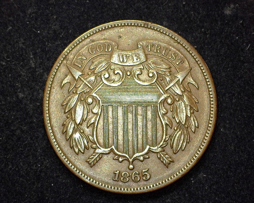 1865 Two Cent Piece XF - US Coin