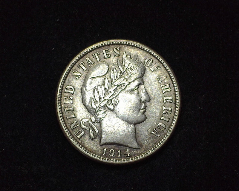 1914 Barber Dime XF - US Coin