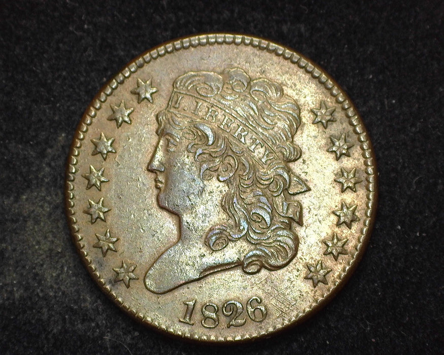 1826 13 Stars Classic Head Half Cent AU - US Coin