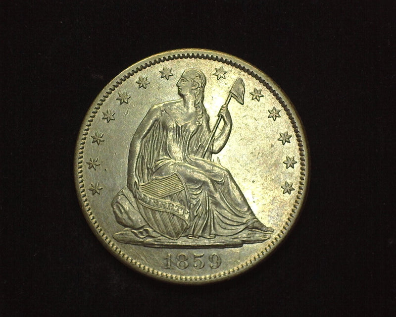 1859 O Seated Liberty Half Dollar AU - US Coin