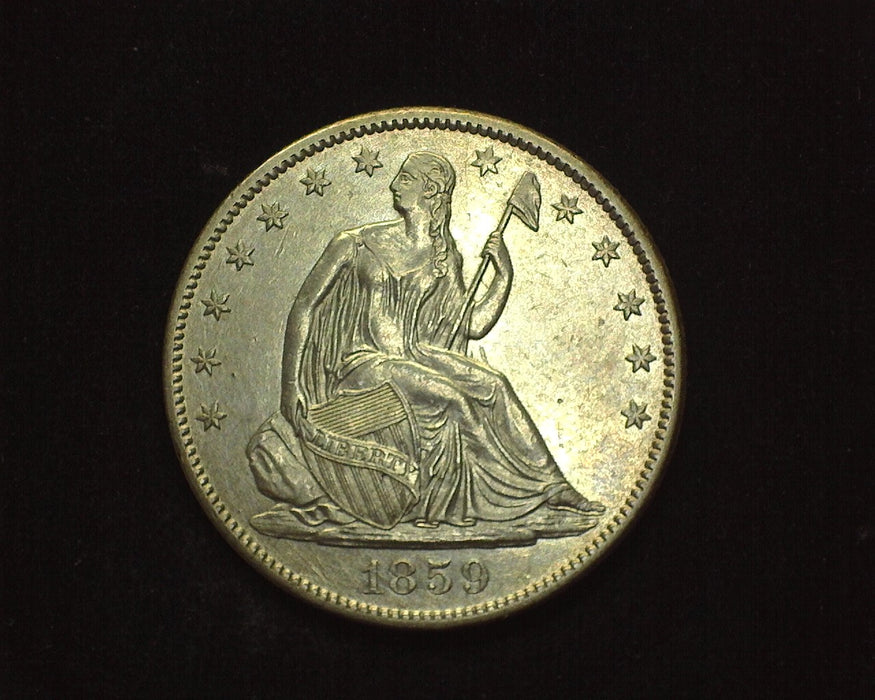 1859 O Seated Liberty Half Dollar AU - US Coin