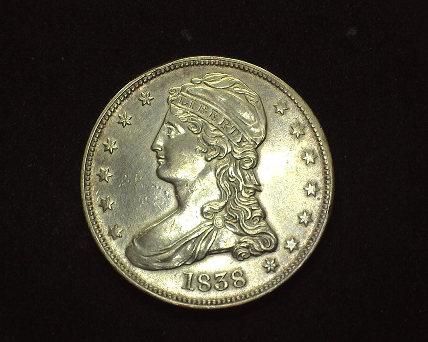 1838 Capped Bust Half Dollar AU - US Coin