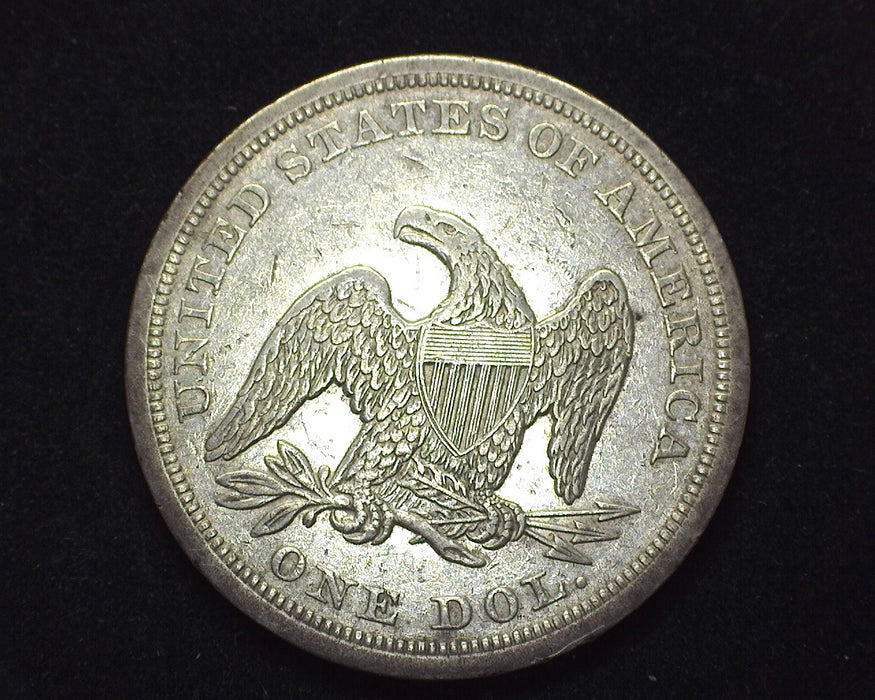 1842 Seated Liberty Dollar XF - US Coin