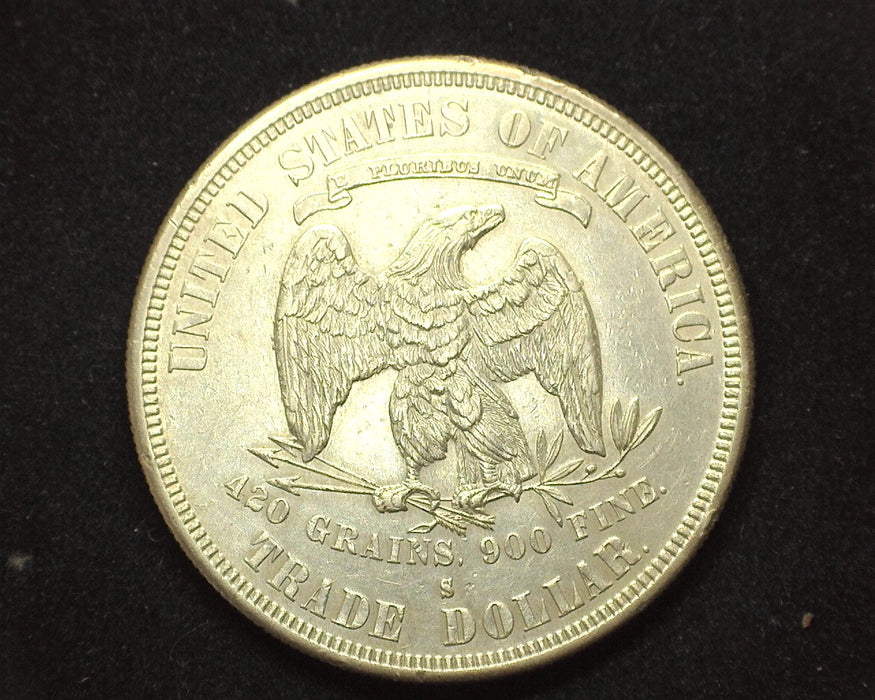 1877 S Trade Dollar AU - US Coin