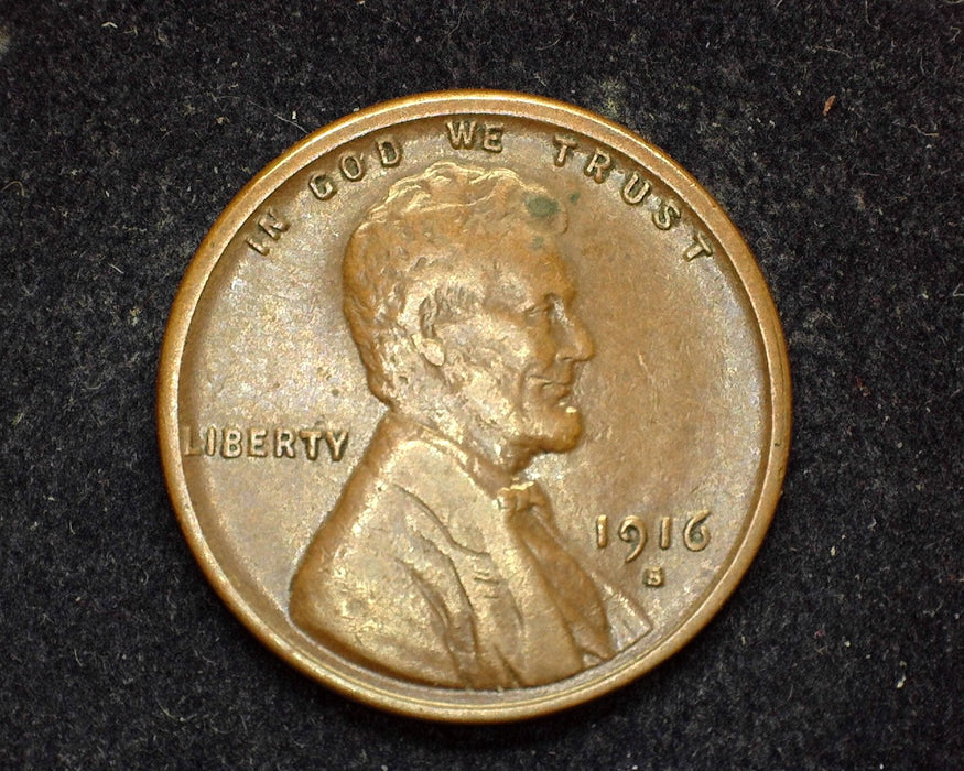1916 S Lincoln Wheat Cent VF/XF - US Coin