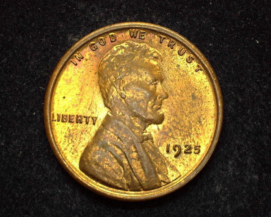 1925 Lincoln Wheat Cent BU Red - US Coin