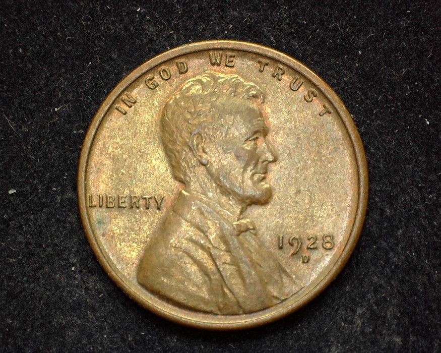 1928 D Lincoln Wheat Cent XF - US Coin