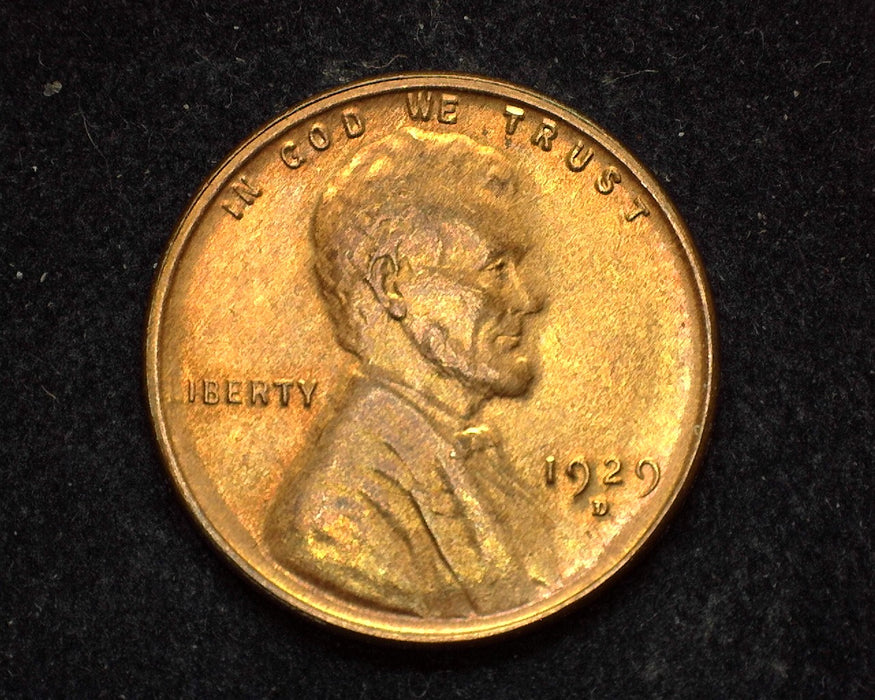 1929 D Lincoln Wheat Cent UNC MS60 - US Coin